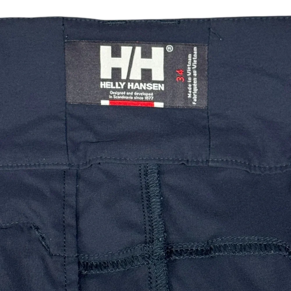 Helly Hansen Navy Blue Women's Low Rise Quick Dry Hiking Cargo Shorts Size 34